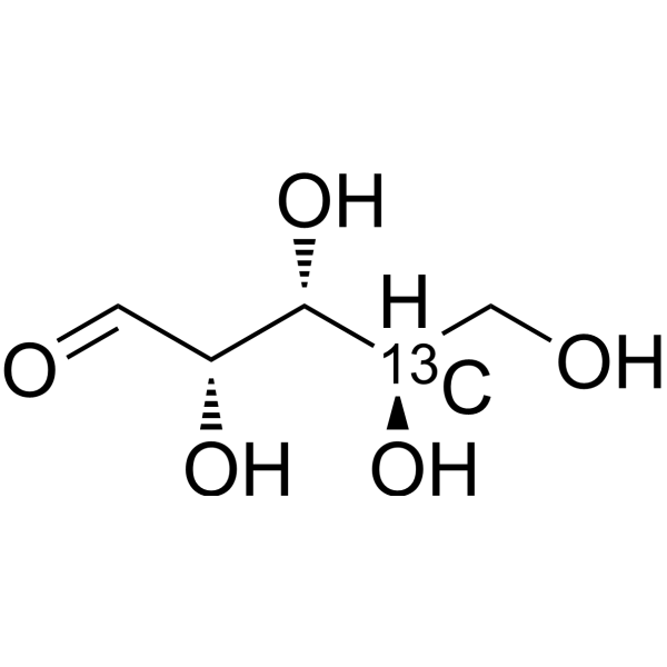 D-arabinose-<sup>13</sup>C-2 Chemical Structure