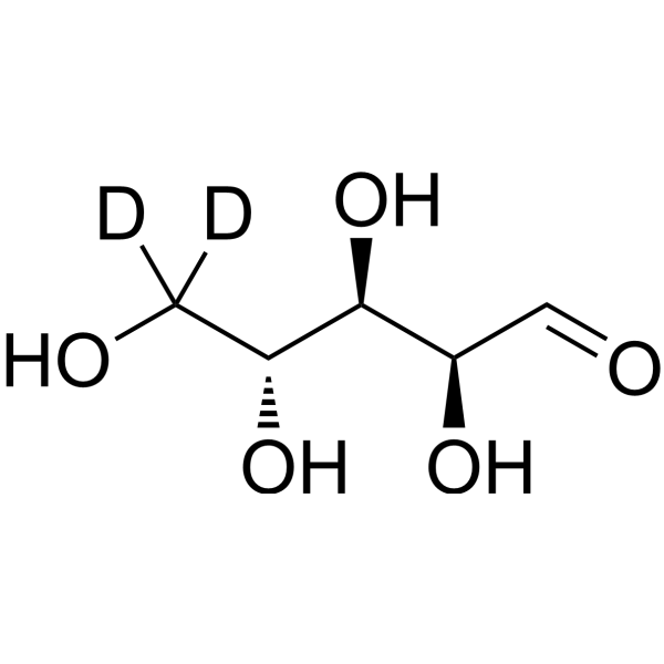 D-Arabinose-d<sub>2</sub> Chemical Structure