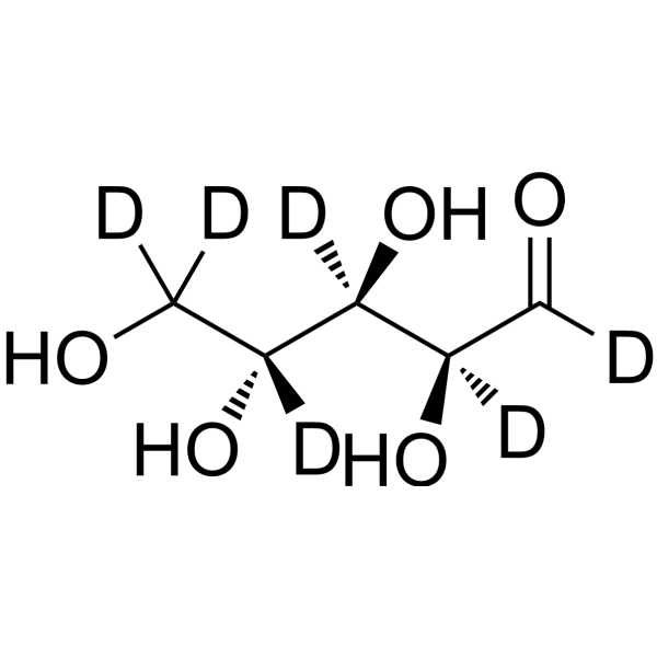 D-Arabinose-d<sub>6</sub> Chemical Structure