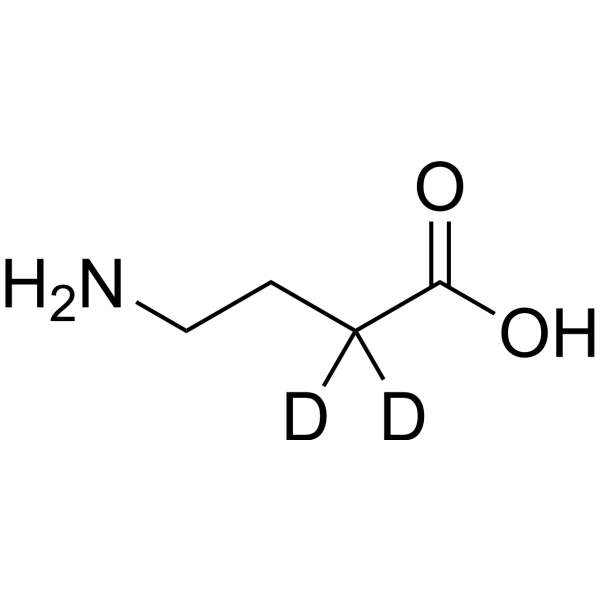 γ-Aminobutyric acid-d<sub>2</sub> Chemical Structure
