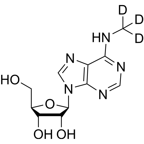 N6-Methyladenosine-d<sub>3</sub> Chemical Structure