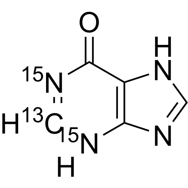 Hypoxanthine-<sup>13</sup>C,<sup>15</sup>N<sub>2</sub> Chemical Structure