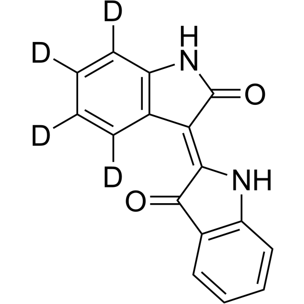 (Z)-Indirubin-d<sub>4</sub> Chemical Structure