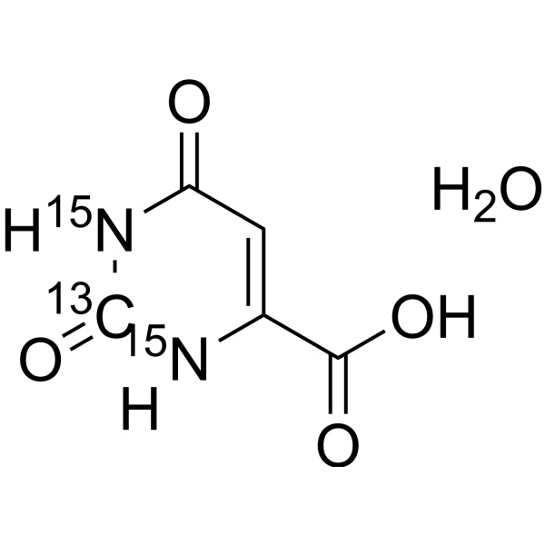 Orotic acid-13C,<em>15</em><em>N</em>2 monohydrate