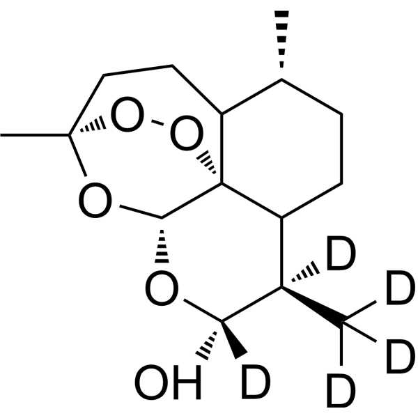 Dihydroartemisinin-d<sub>5</sub> Chemical Structure