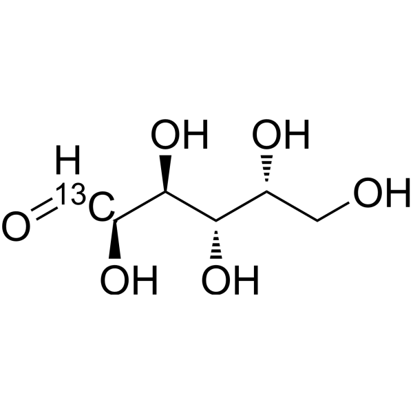 D-Galactose-<sup>13</sup>C Chemical Structure
