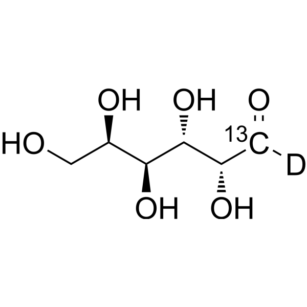 D-Galactose-<sup>13</sup>C,d Chemical Structure