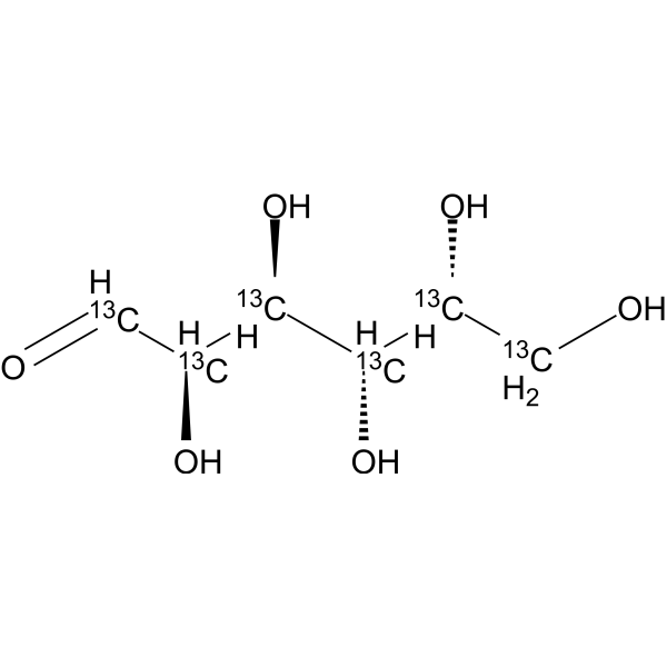 D-Galactose-<sup>13</sup>C<sub>6</sub> Chemical Structure