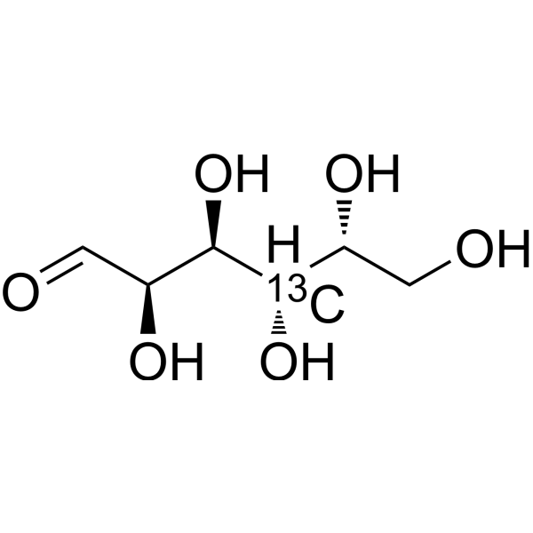 D-Galactose-<sup>13</sup>C-3 Chemical Structure