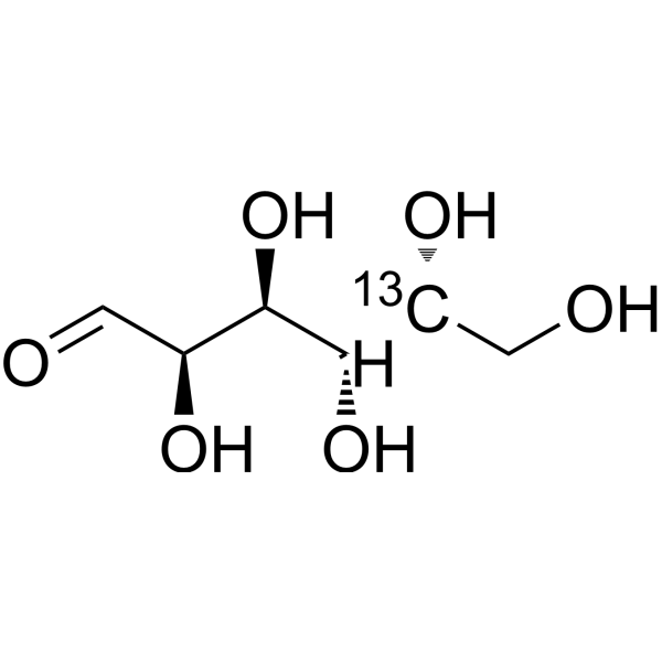 D-Galactose-<sup>13</sup>C-4 Chemical Structure