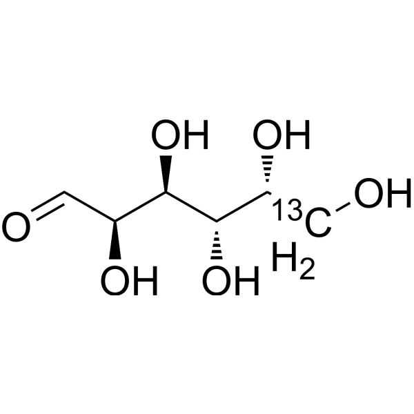D-Galactose-<sup>13</sup>C-5 Chemical Structure