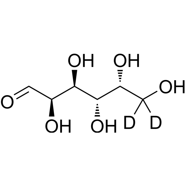 D-Galactose-d<sub>2</sub> Chemical Structure