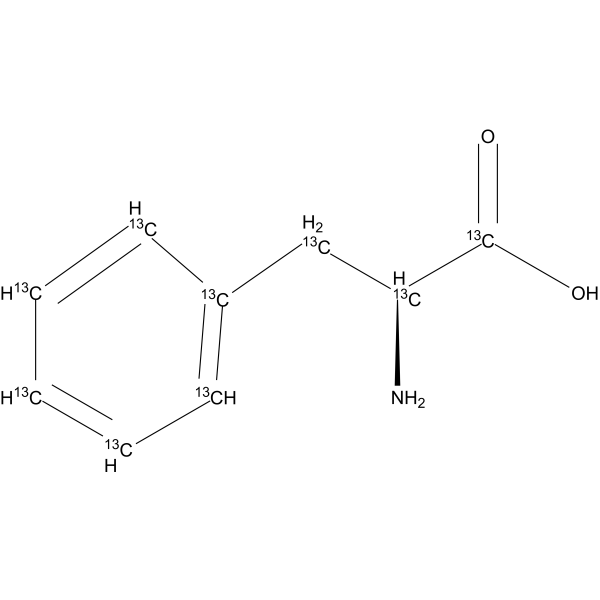 L-Phenylalanine-<sup>13</sup>C<sub>9</sub> Chemical Structure