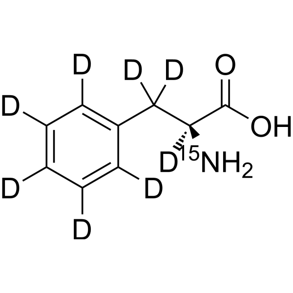 L-Phenylalanine-<sup>15</sup>N,d<sub>8</sub> Chemical Structure