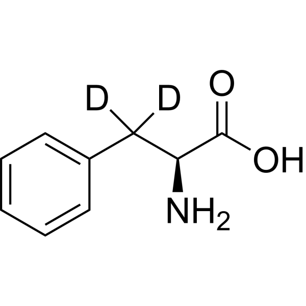 L-Phenylalanine-d<sub>2</sub> Chemical Structure