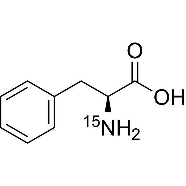 L-Phenylalanine-<sup>15</sup>N Chemical Structure