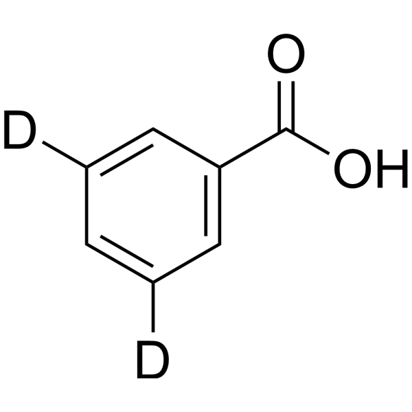 Benzoic-3,5 Acid-d<sub>2</sub> Chemical Structure