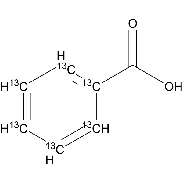 Benzoic acid-<sup>13</sup>C<sub>6</sub> Chemical Structure