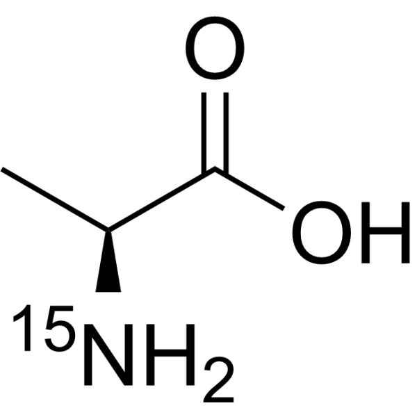 L-Alanine-<sup>15</sup>N Chemical Structure