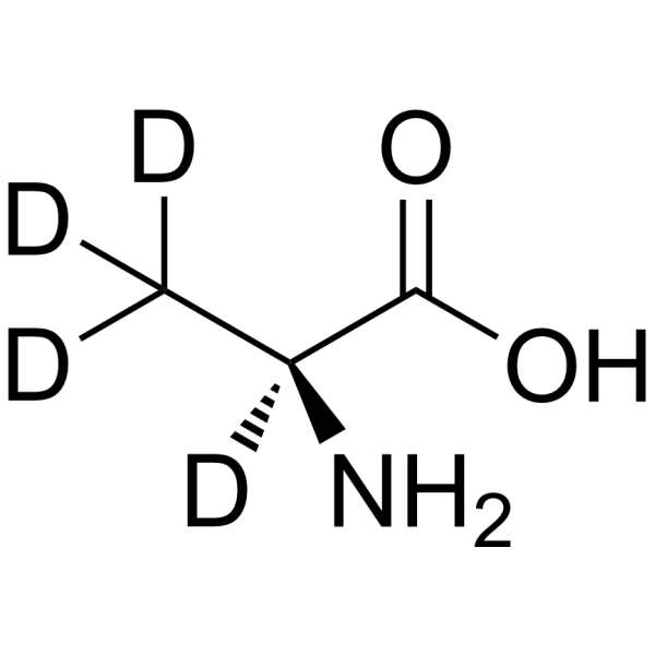 L-Alanine-d<sub>4</sub> Chemical Structure