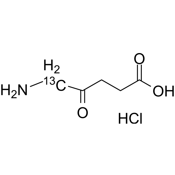 5-Aminolevulinic acid-<sup>13</sup>C hydrochloride Chemical Structure