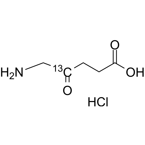 <em>5</em>-Aminolevulinic acid-13C-1 hydrochloride