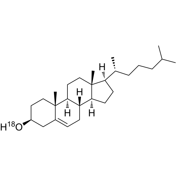 Cholesterol-<sup>18</sup>O Chemical Structure