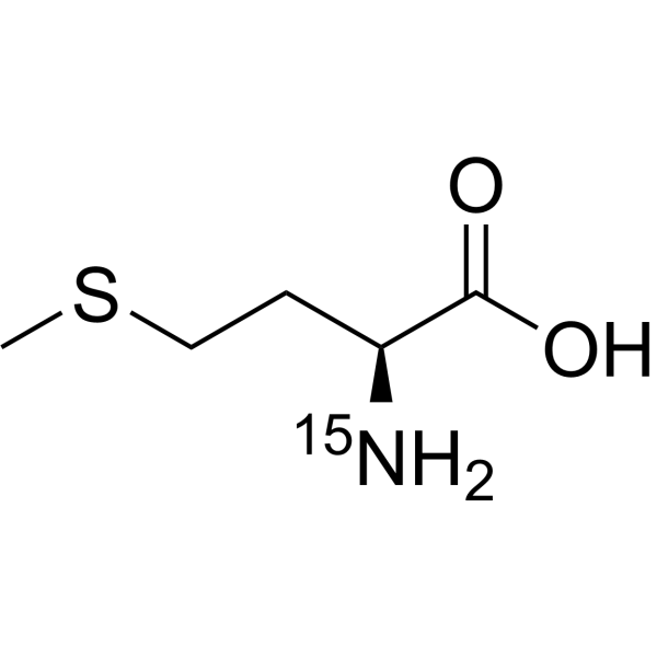 L-Methionine-<sup>15</sup>N Chemical Structure