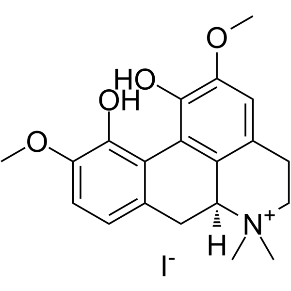 (+)-Magnoflorine iodide Chemical Structure