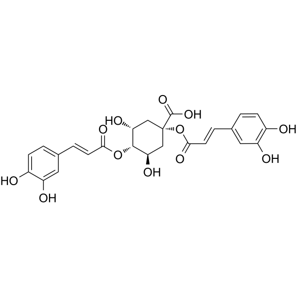 1,4-Dicaffeoylquinic acid Chemical Structure