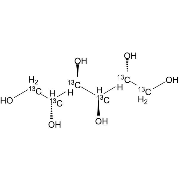 D-Mannitol-<sup>13</sup>C<sub>6</sub> Chemical Structure