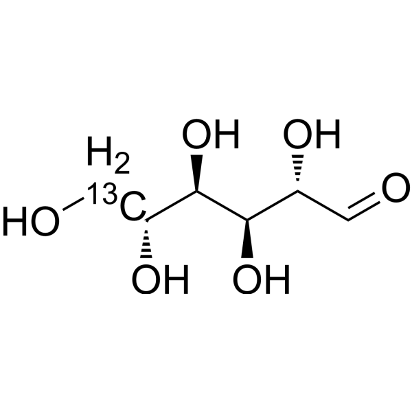 D-Mannose-<sup>13</sup>C-5 Chemical Structure