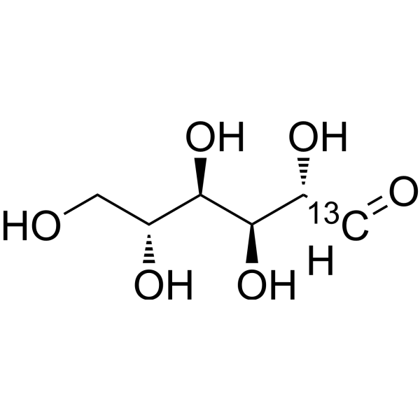D-Mannose-<sup>13</sup>C Chemical Structure