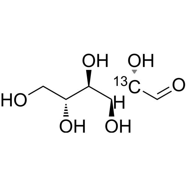 D-Mannose-<sup>13</sup>C-1 Chemical Structure
