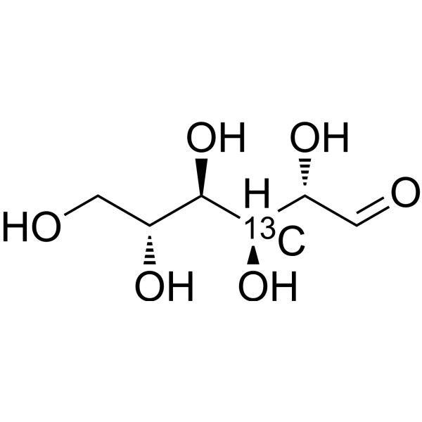 D-Mannose-<sup>13</sup>C-2 Chemical Structure