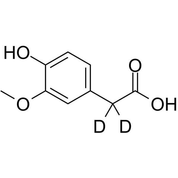 Homovanillic acid-d<sub>2</sub> Chemical Structure