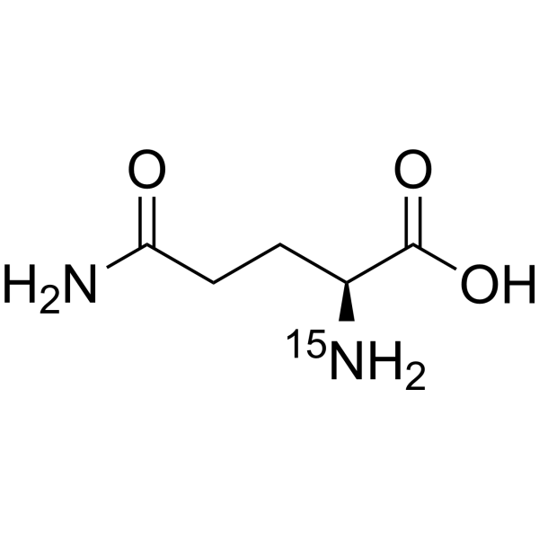 L-Glutamine-<sup>15</sup>N Chemical Structure