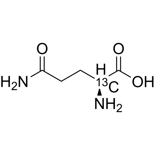 L-Glutamine-2-<sup>13</sup>C Chemical Structure