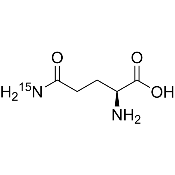 L-Glutamine-<sup>15</sup>N-1 Chemical Structure