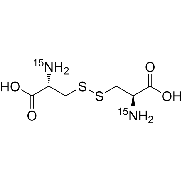 (S)-L-Cystine-<sup>15</sup>N<sub>2</sub> Chemical Structure
