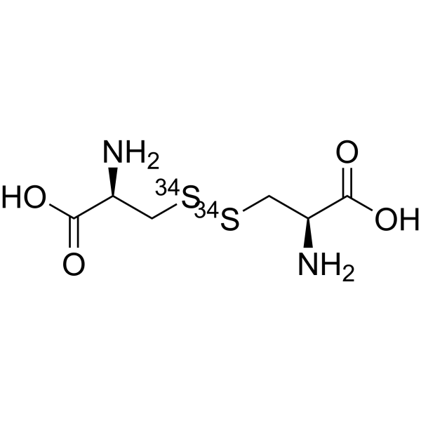 L-Cystine-<sup>34</sup>S<sub>2</sub> Chemical Structure