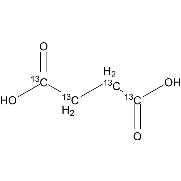 Succinic acid-<sup>13</sup>C<sub>4</sub> Chemical Structure