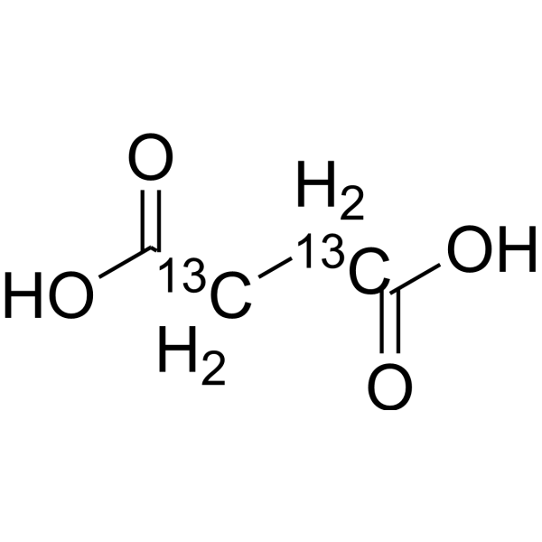 Succinic acid-<sup>13</sup>C<sub>2</sub> Chemical Structure