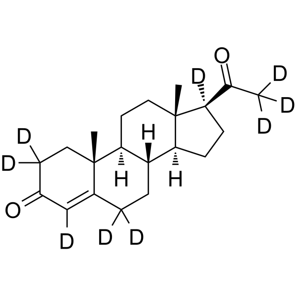 Progesterone-d<sub>9</sub> Chemical Structure