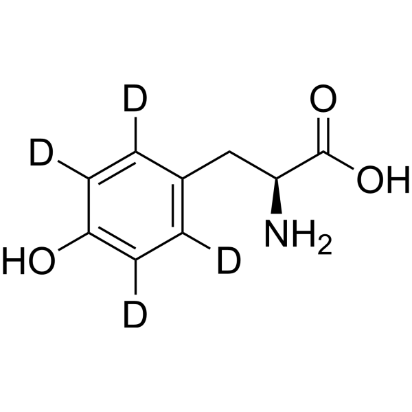 L-Tyrosine-d<sub>4</sub> Chemical Structure