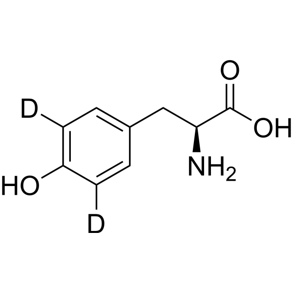 L-Tyrosine-d<sub>2</sub>-1 Chemical Structure