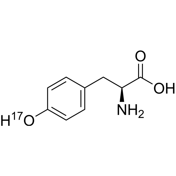 L-Tyrosine-<sup>17</sup>O Chemical Structure