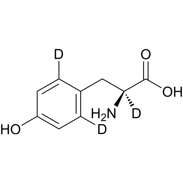 L-Tyrosine-d<sub>3</sub> Chemical Structure