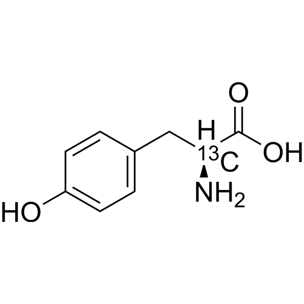 L-Tyrosine-<sup>13</sup>C Chemical Structure