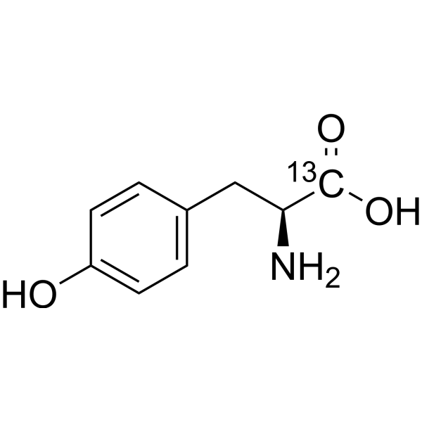 L-Tyrosine-1-<sup>13</sup>C Chemical Structure